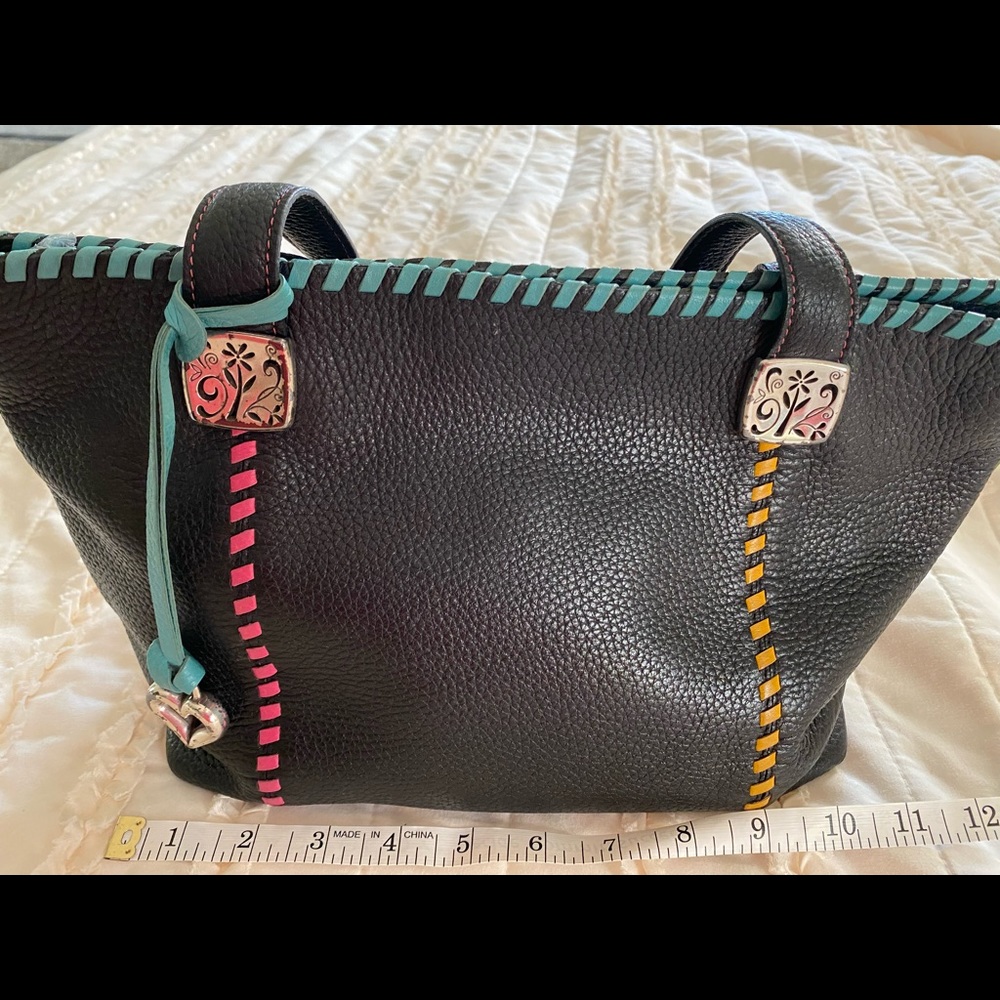 Brighton black purse multicolor accents